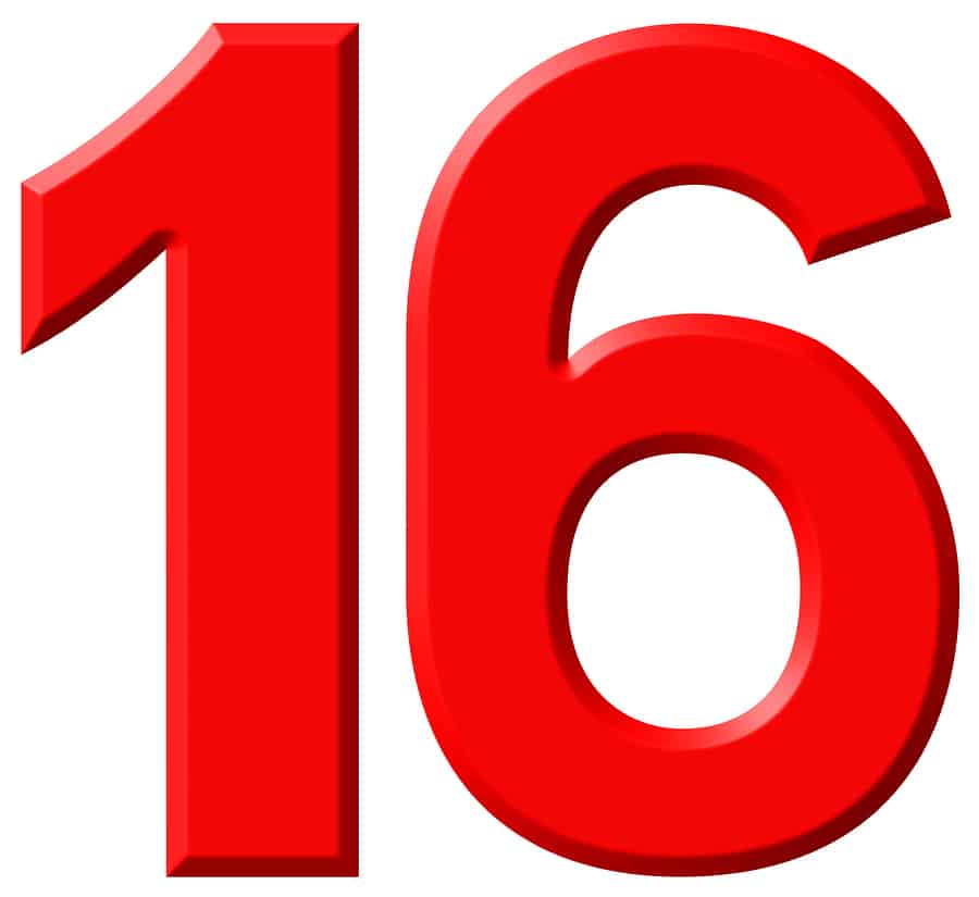 16 картинка с цифрой